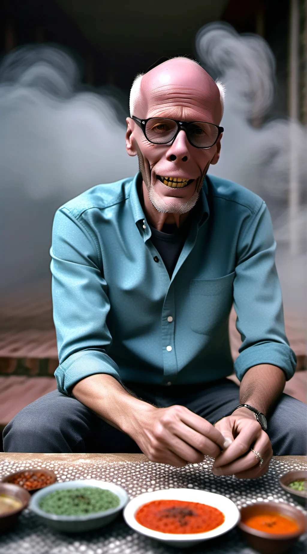 ai character: Weird guy background