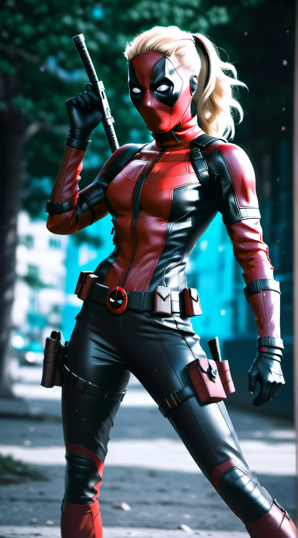 ai character: lady deadpool background