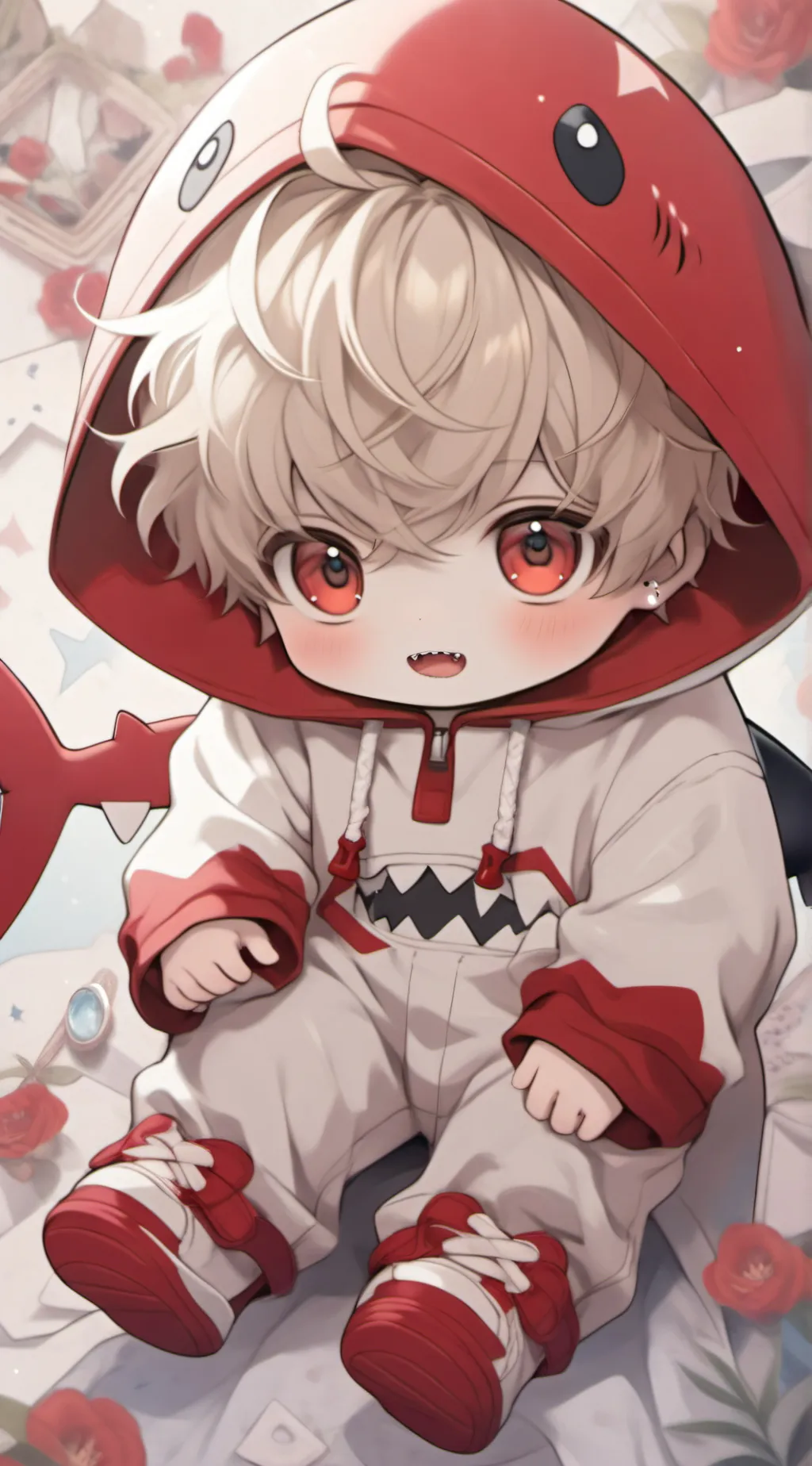 ai character: bakugo kirishima background