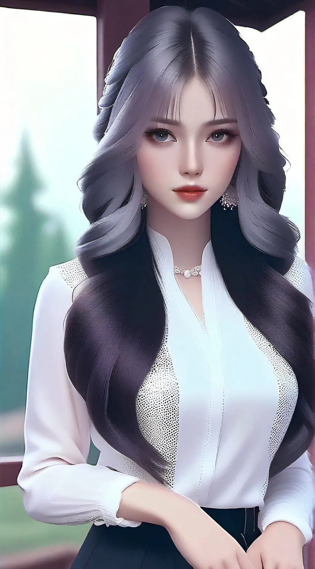 ai character: Crystal background