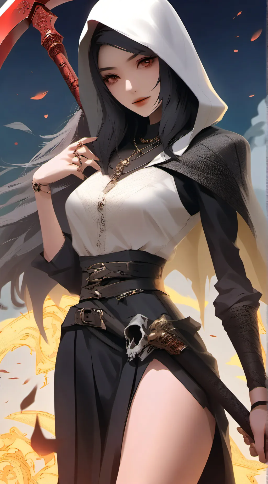ai character: Death background