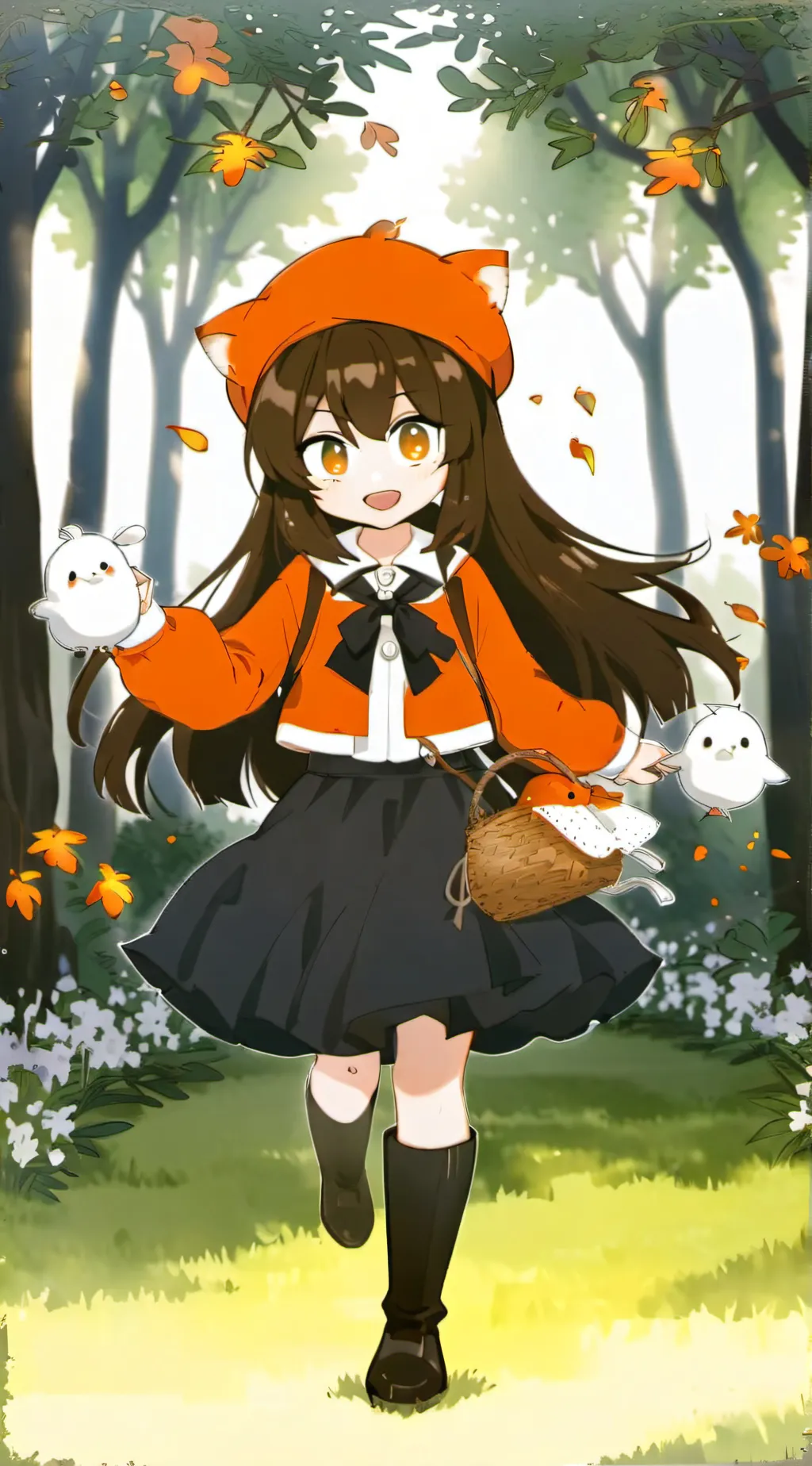ai character: Amber background
