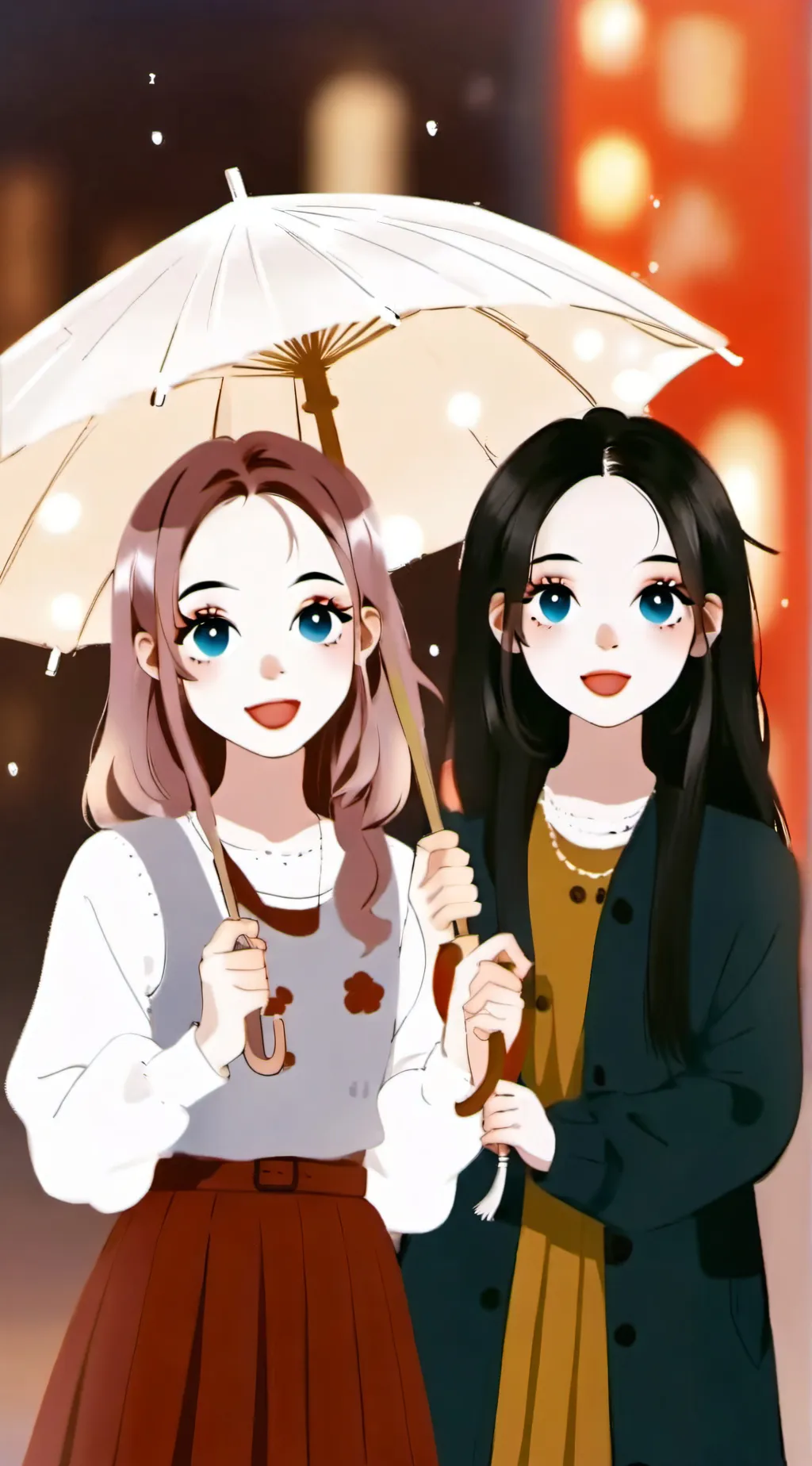 ai character: Ellie and heather background