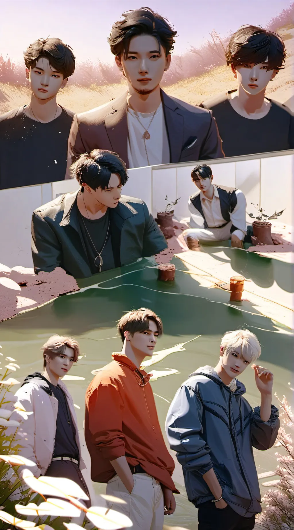ai character: BTS background