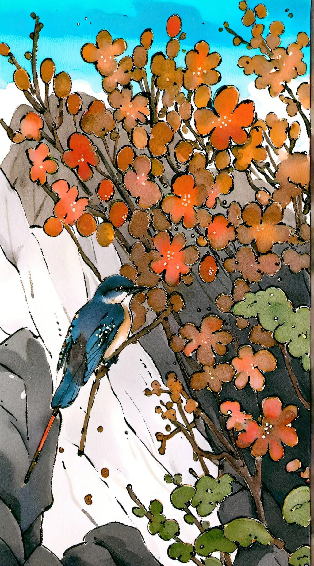 ai character: TV woman background