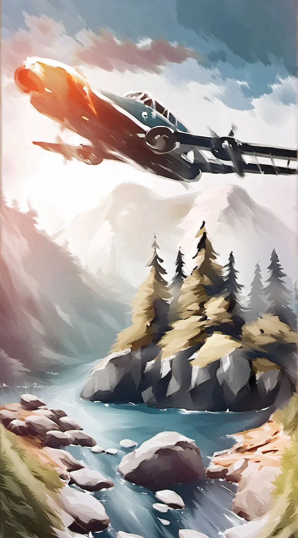 ai character: Plane background
