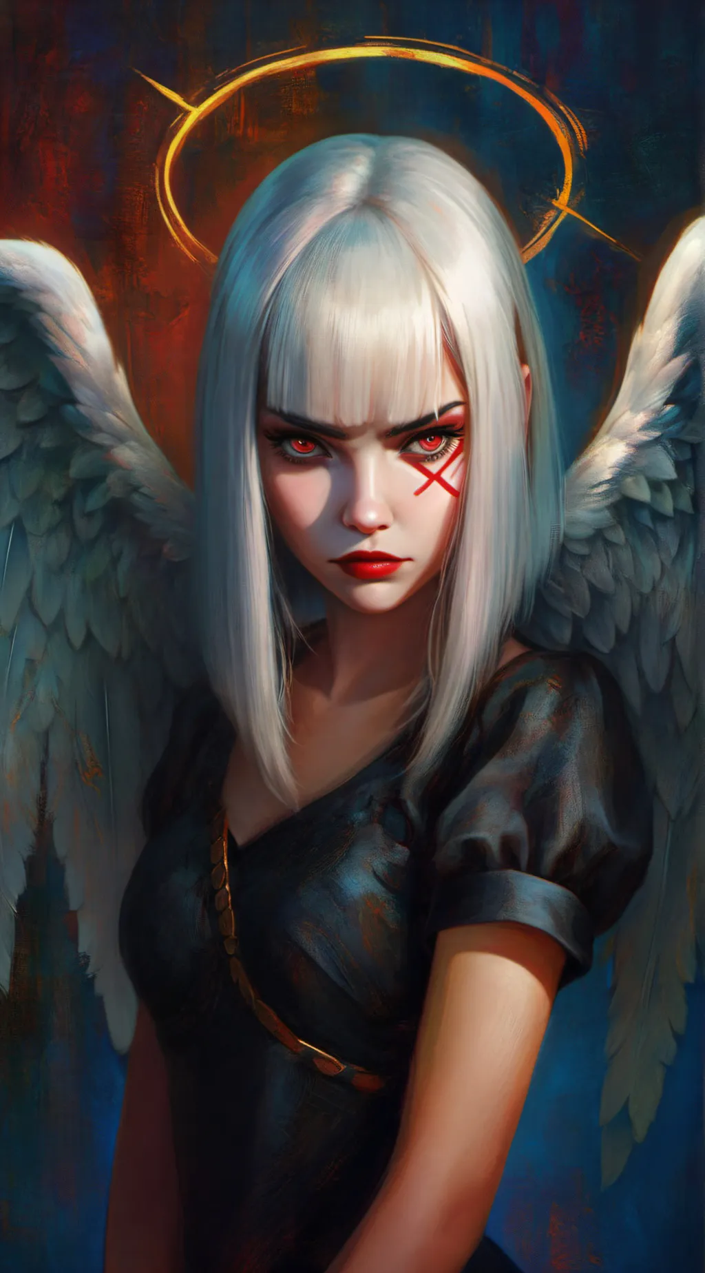 ai character: The Fallen Angel background