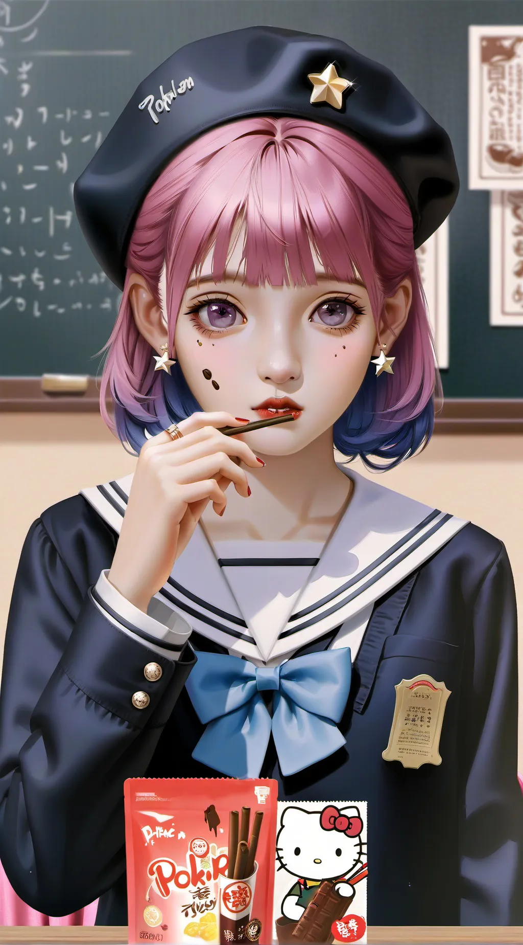 ai character: Yoki Inami  background