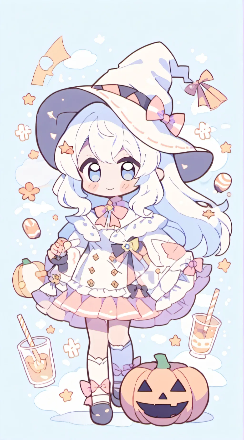 ai character: mha Halloween background