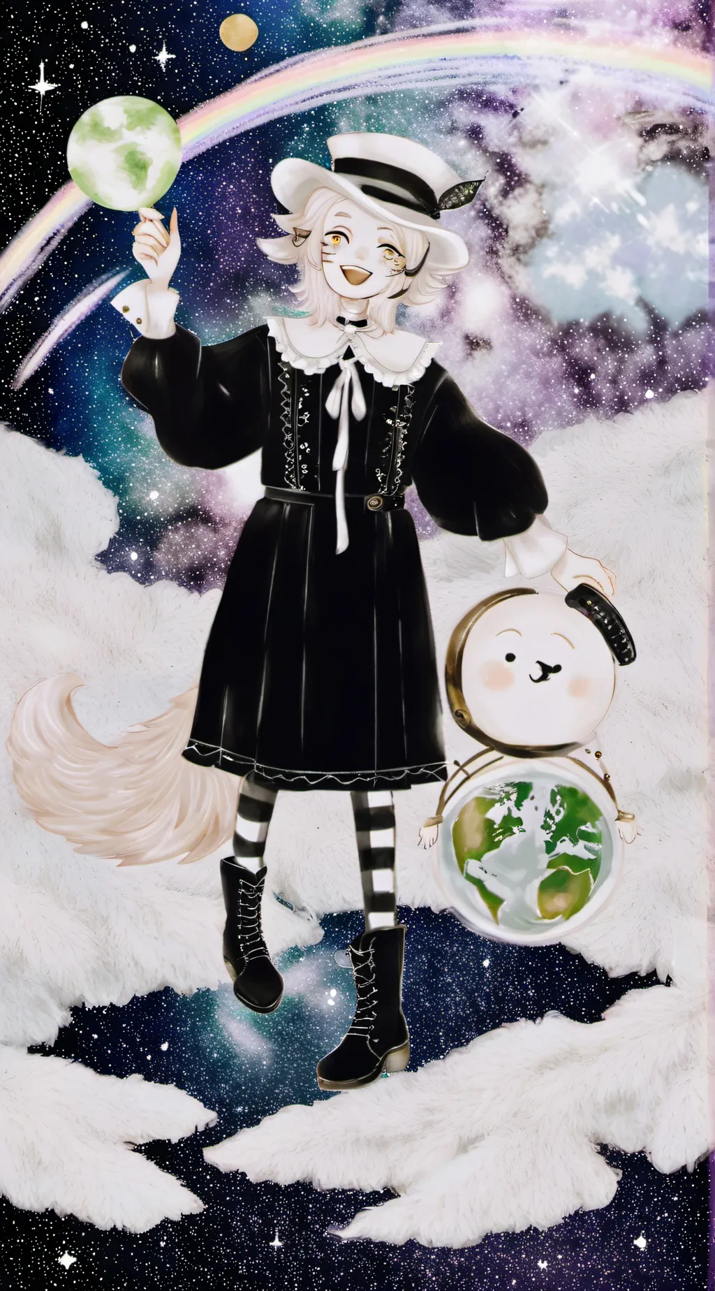 ai character: Raum, god of space background
