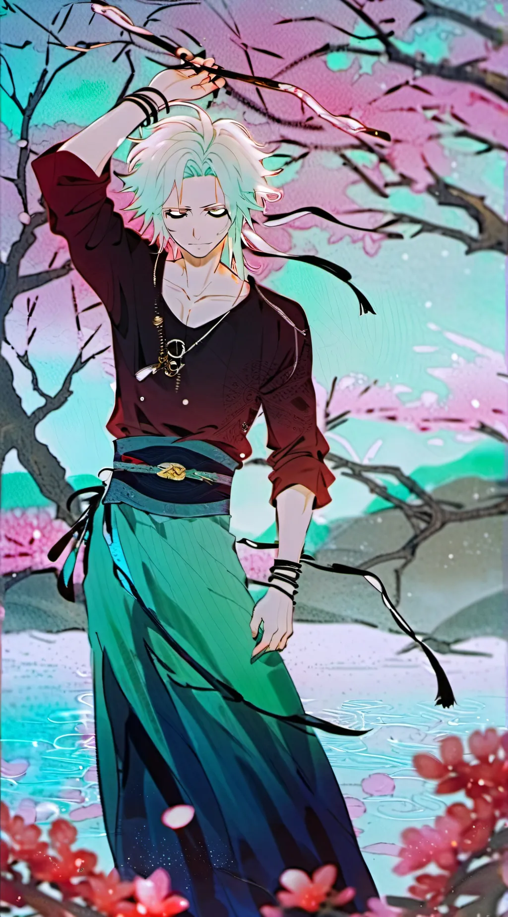 ai character: ink boy  background