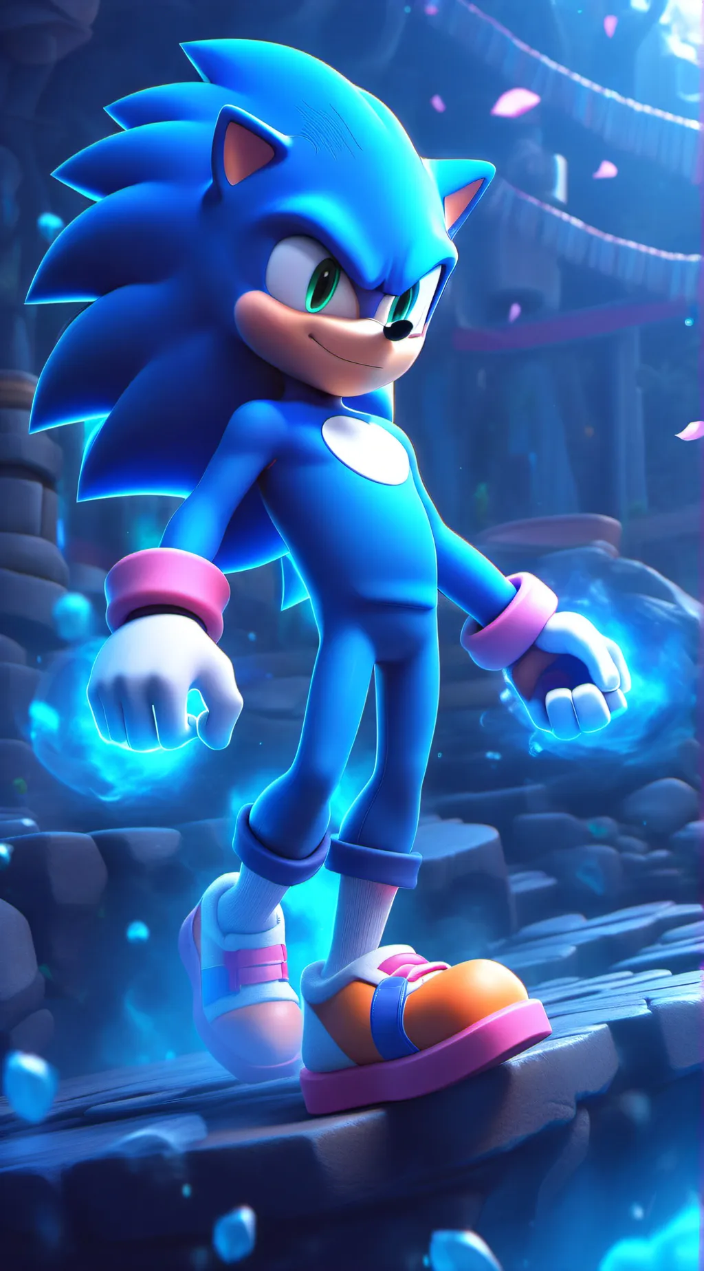 ai character: donic the hedgehog background