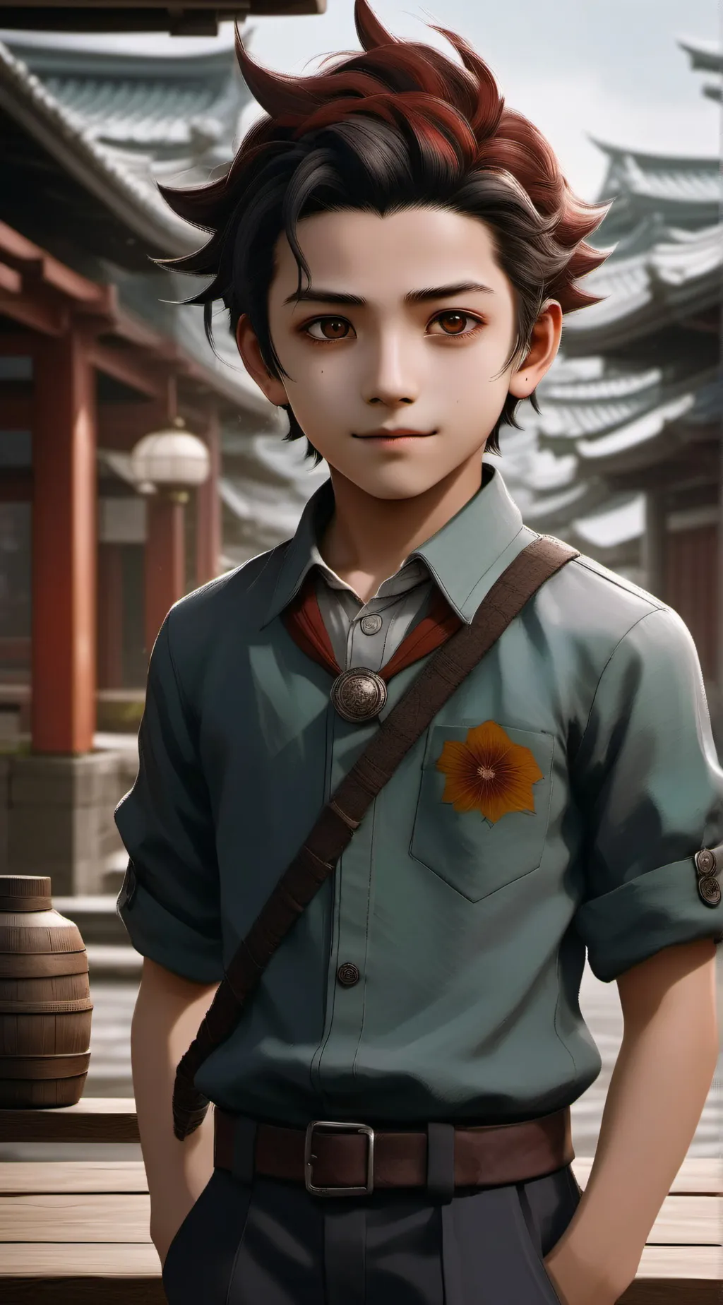 ai character: Tanjiro background