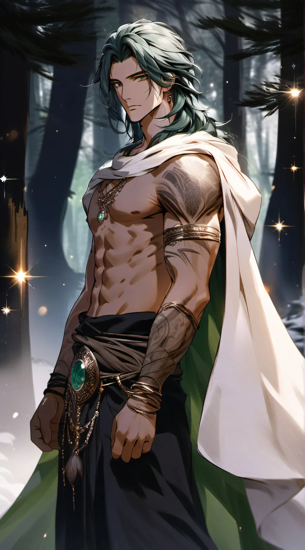 ai character: 》•《J a d e》•《 background