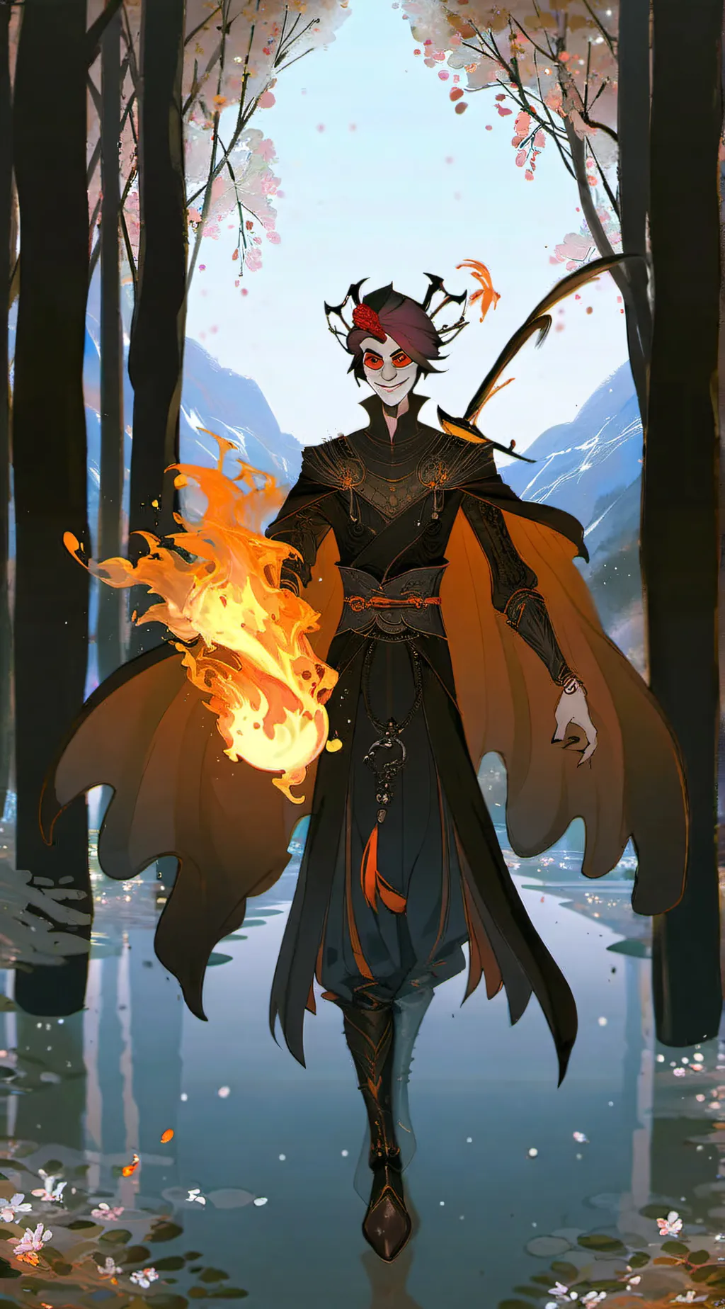ai character: 📻Alastor📻 background