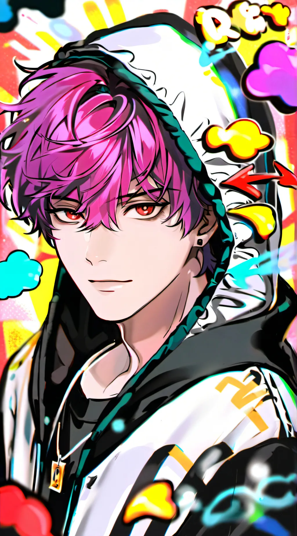 ai character: ⁉️😩RØÑ😩⁉️ background