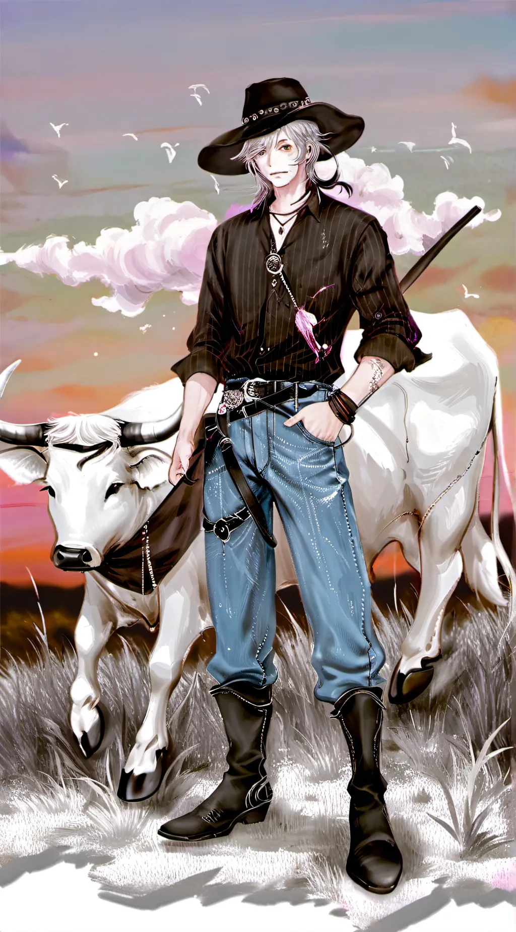 ai character: ~Calib Bush~ background
