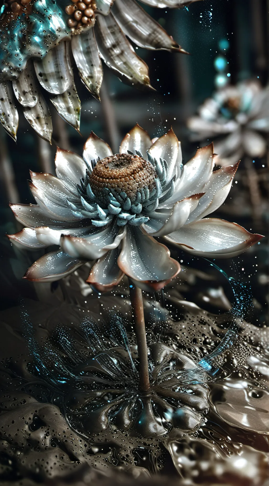 ai character: hypnotia (flower) background