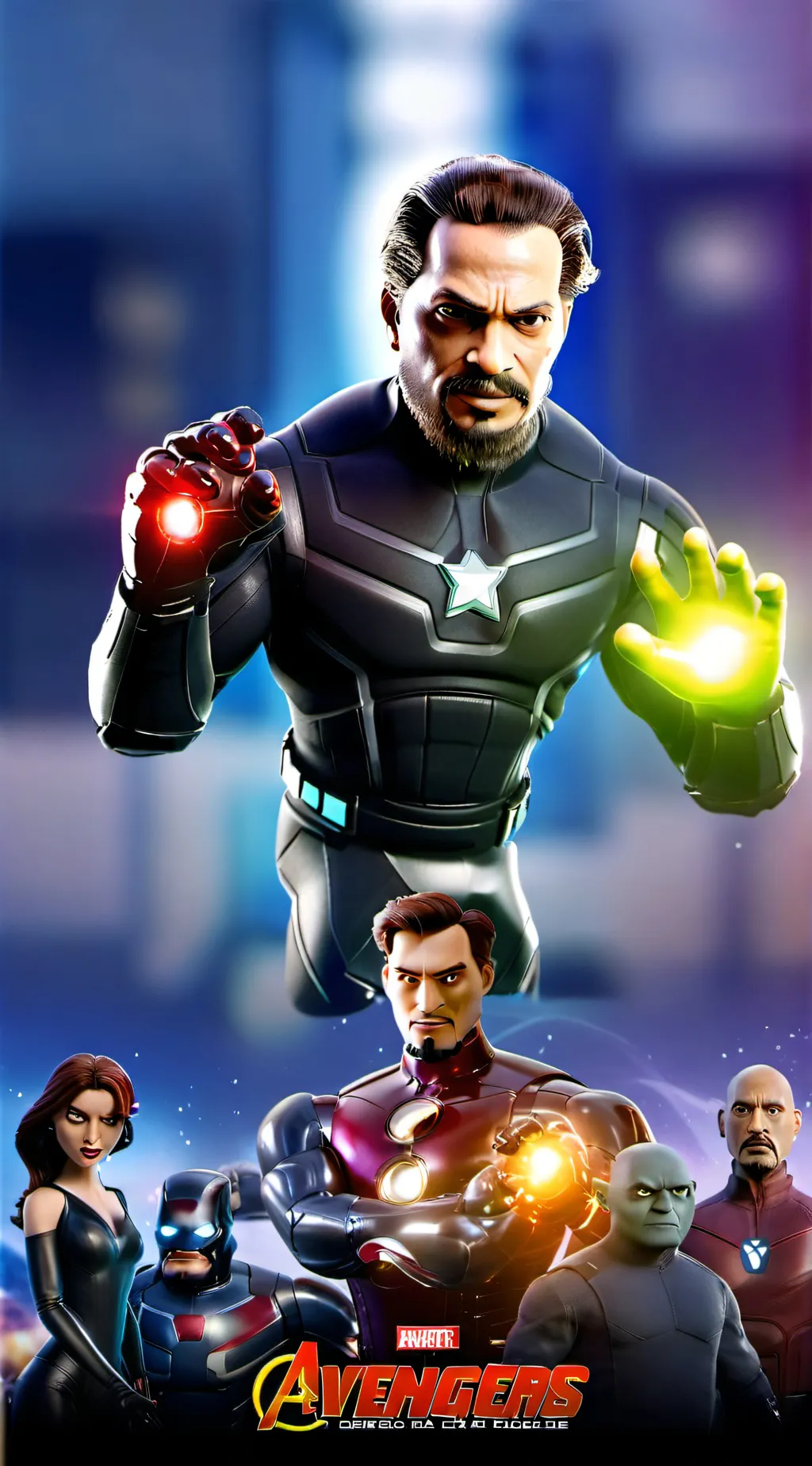 ai character: avengers apply background