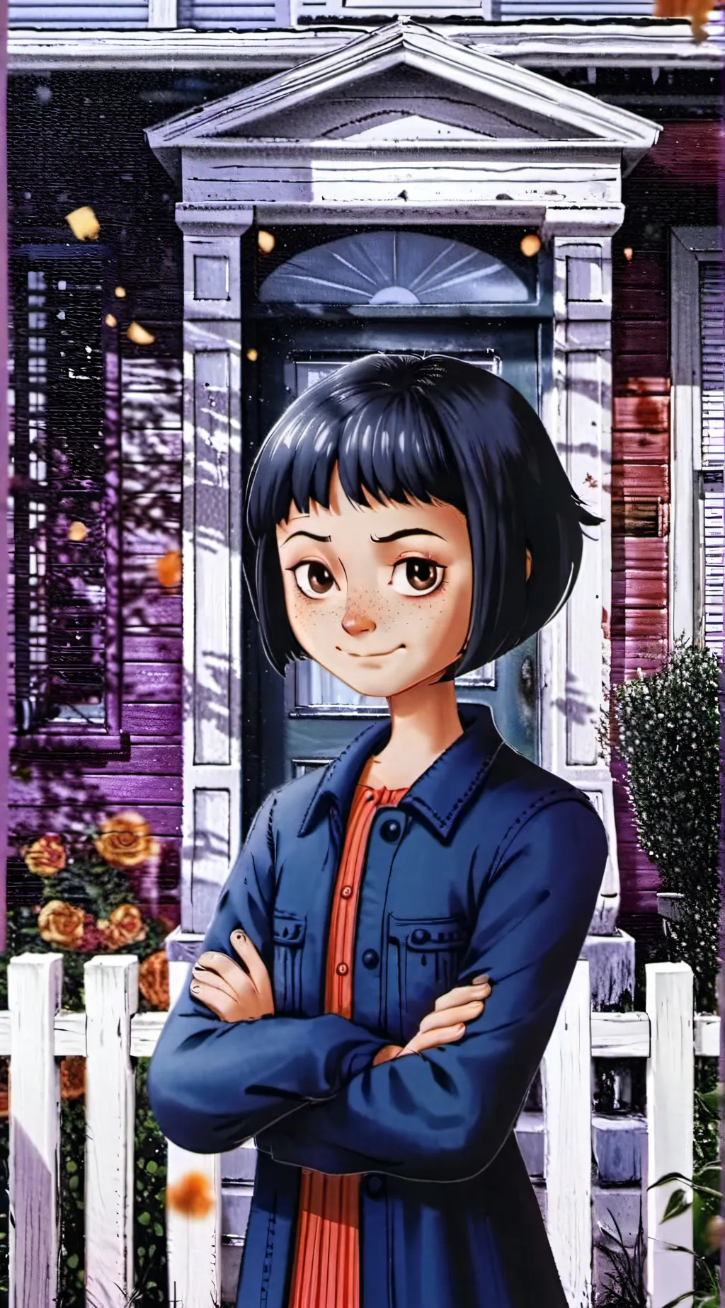 ai character: Coraline jones background