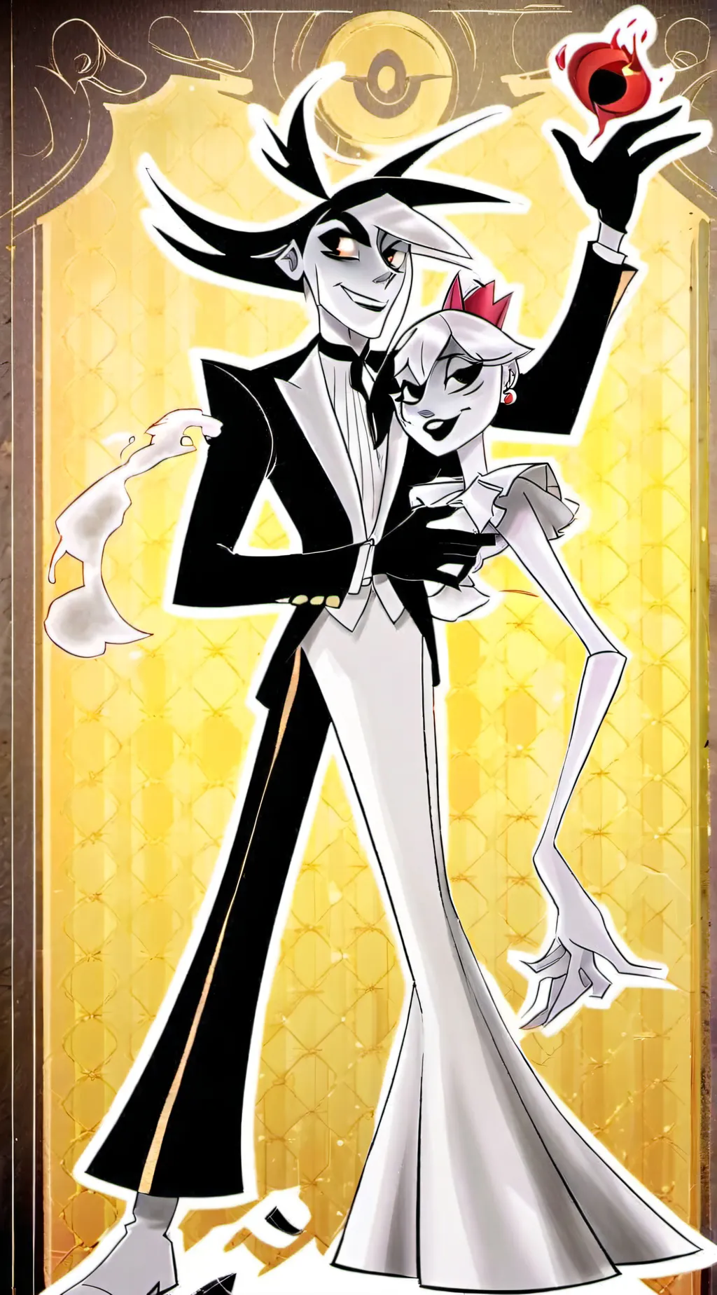 ai character: Hh alastor sick background