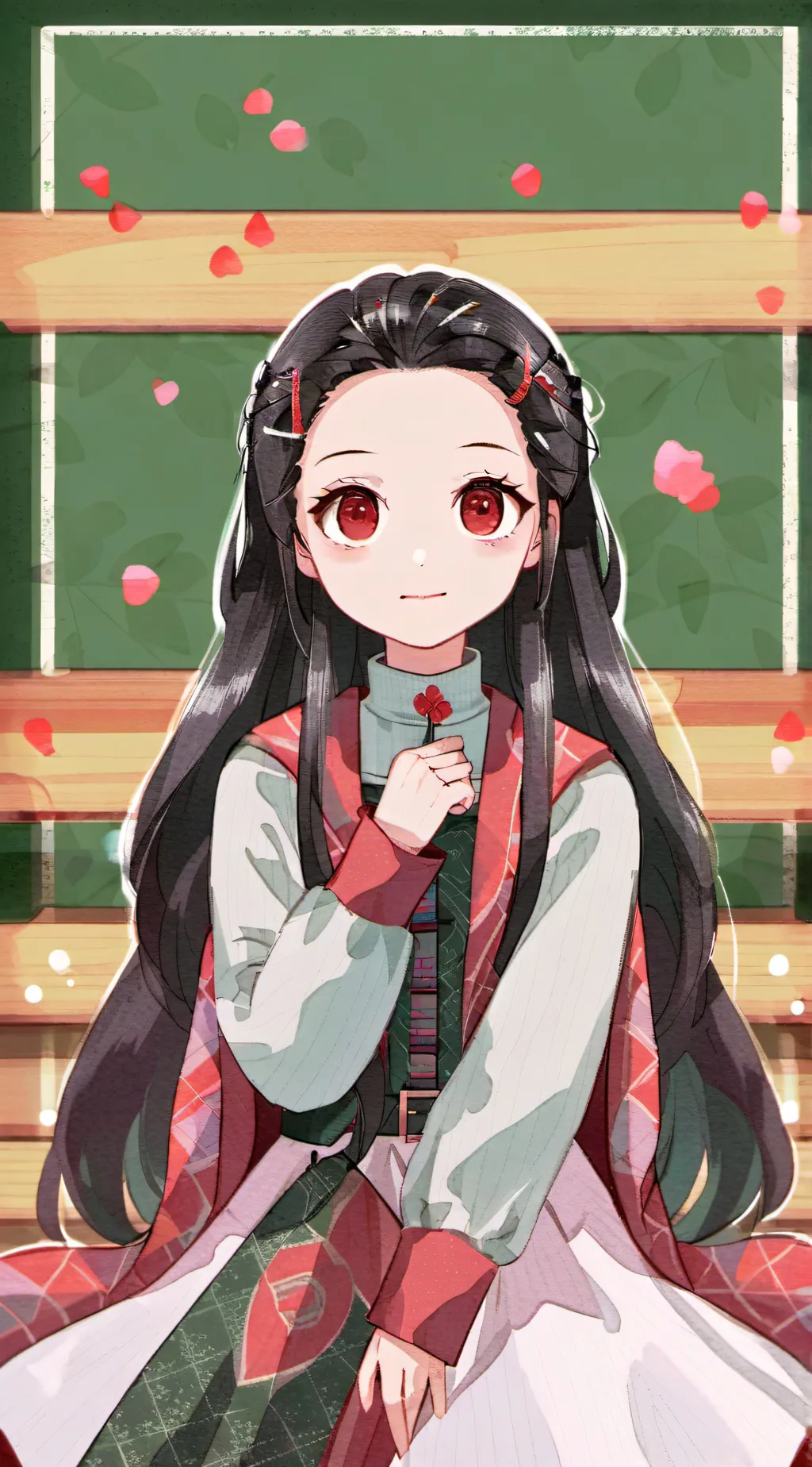 ai character: Nezuko background
