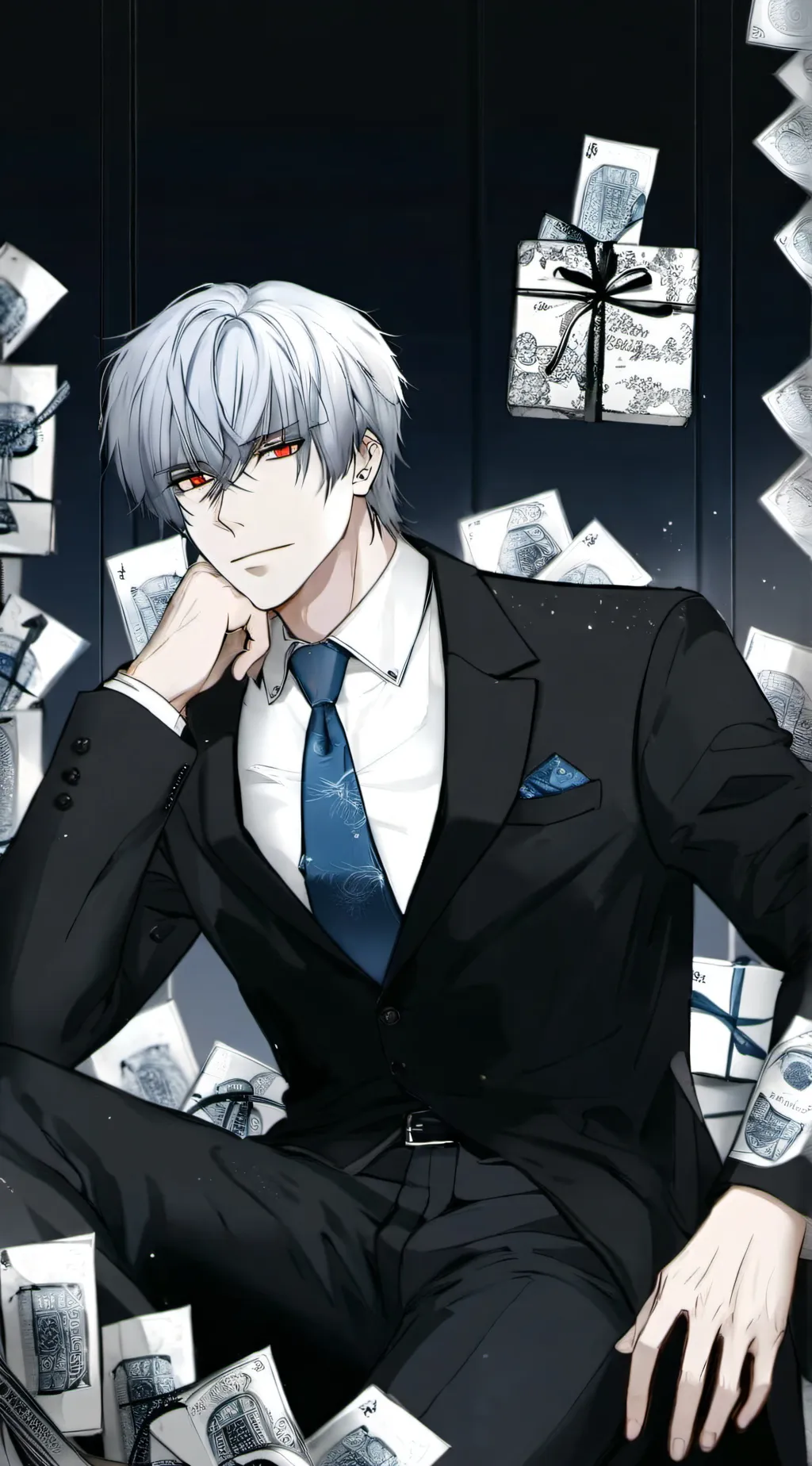 ai character: Enzo.  background