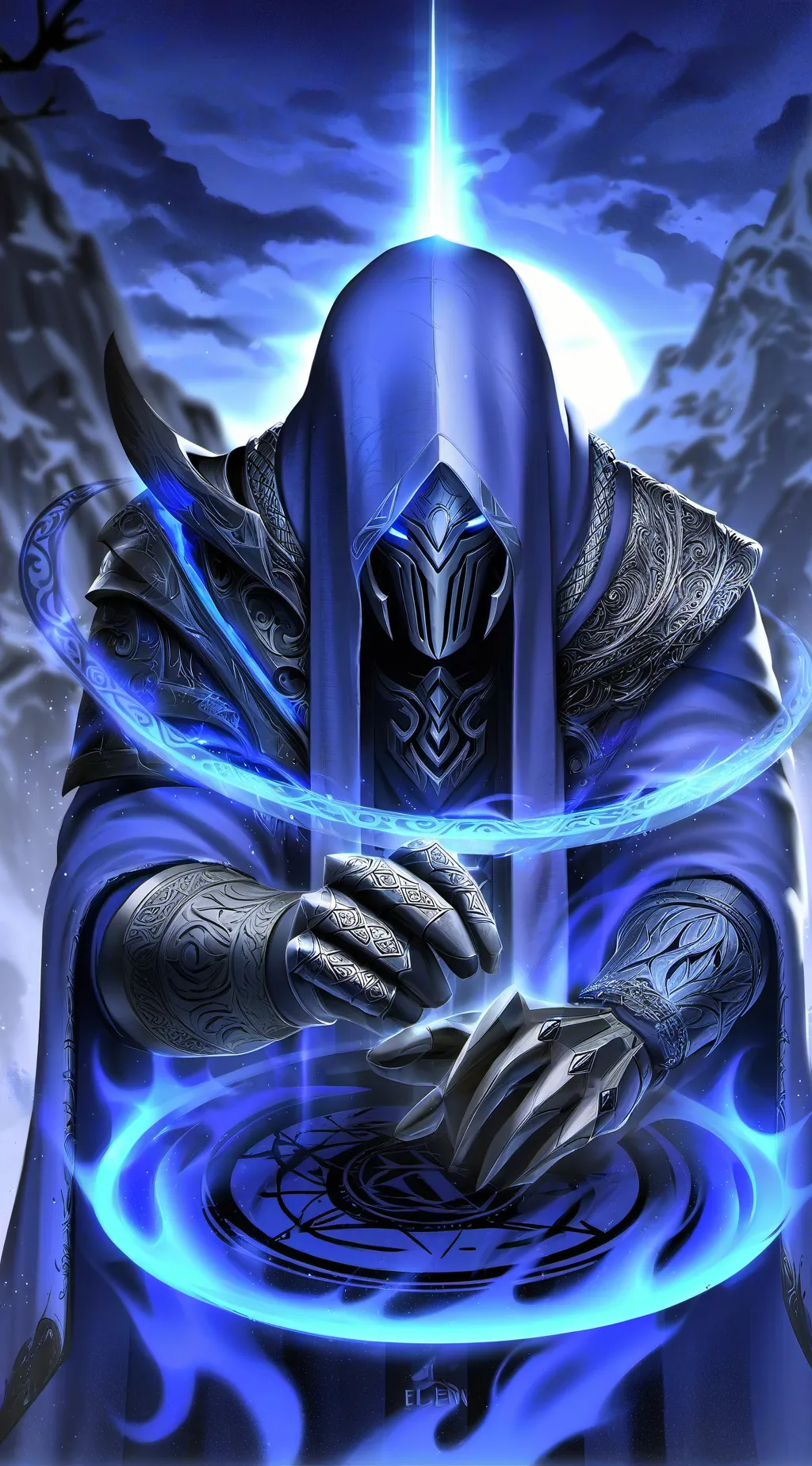 ai character: Ahadow reaper background