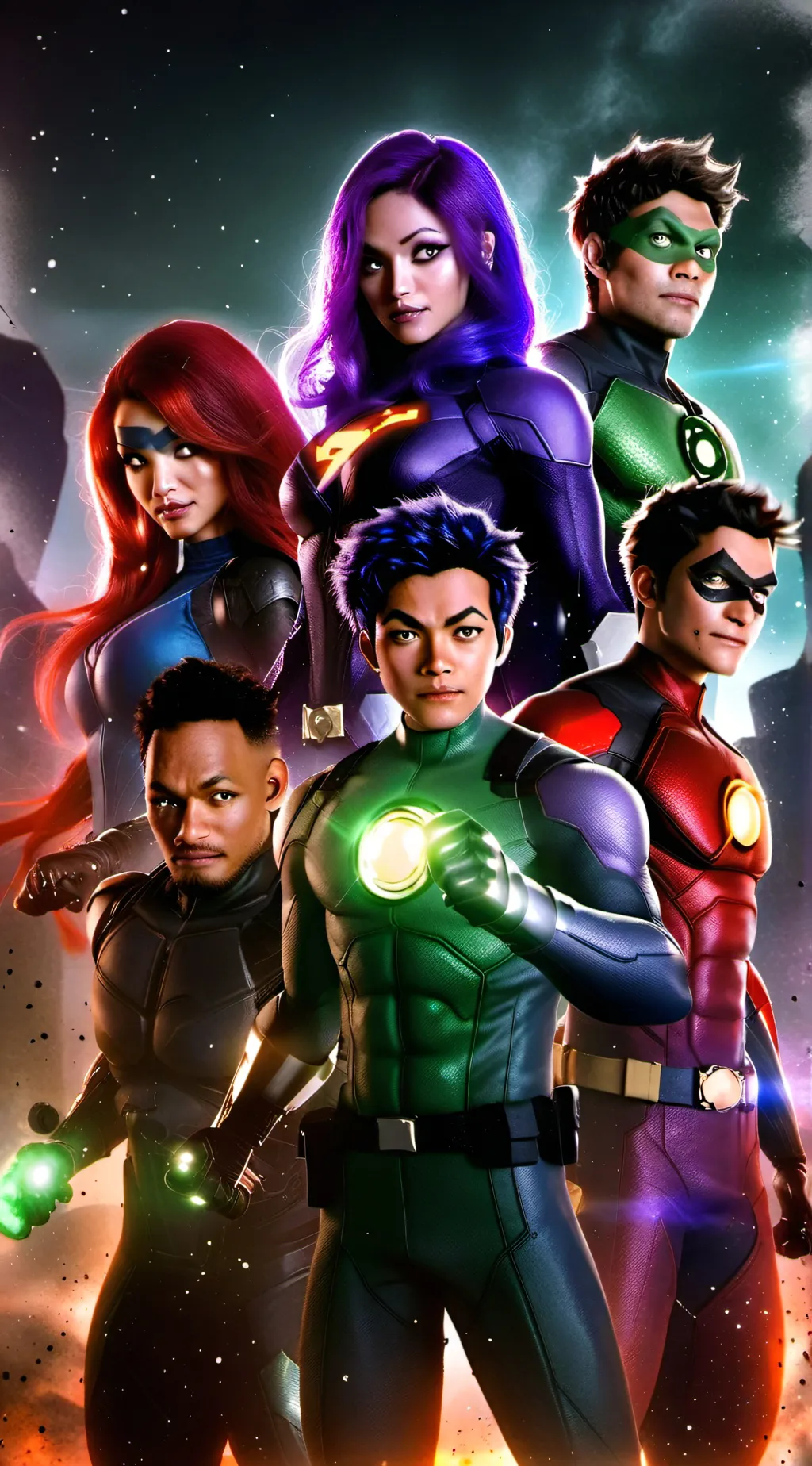 ai character: teen titans  background