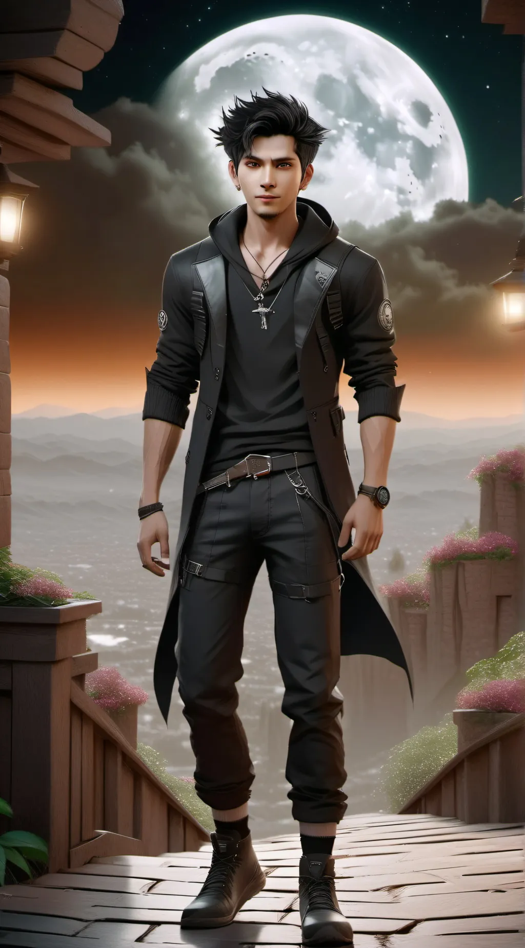 ai character: Max background