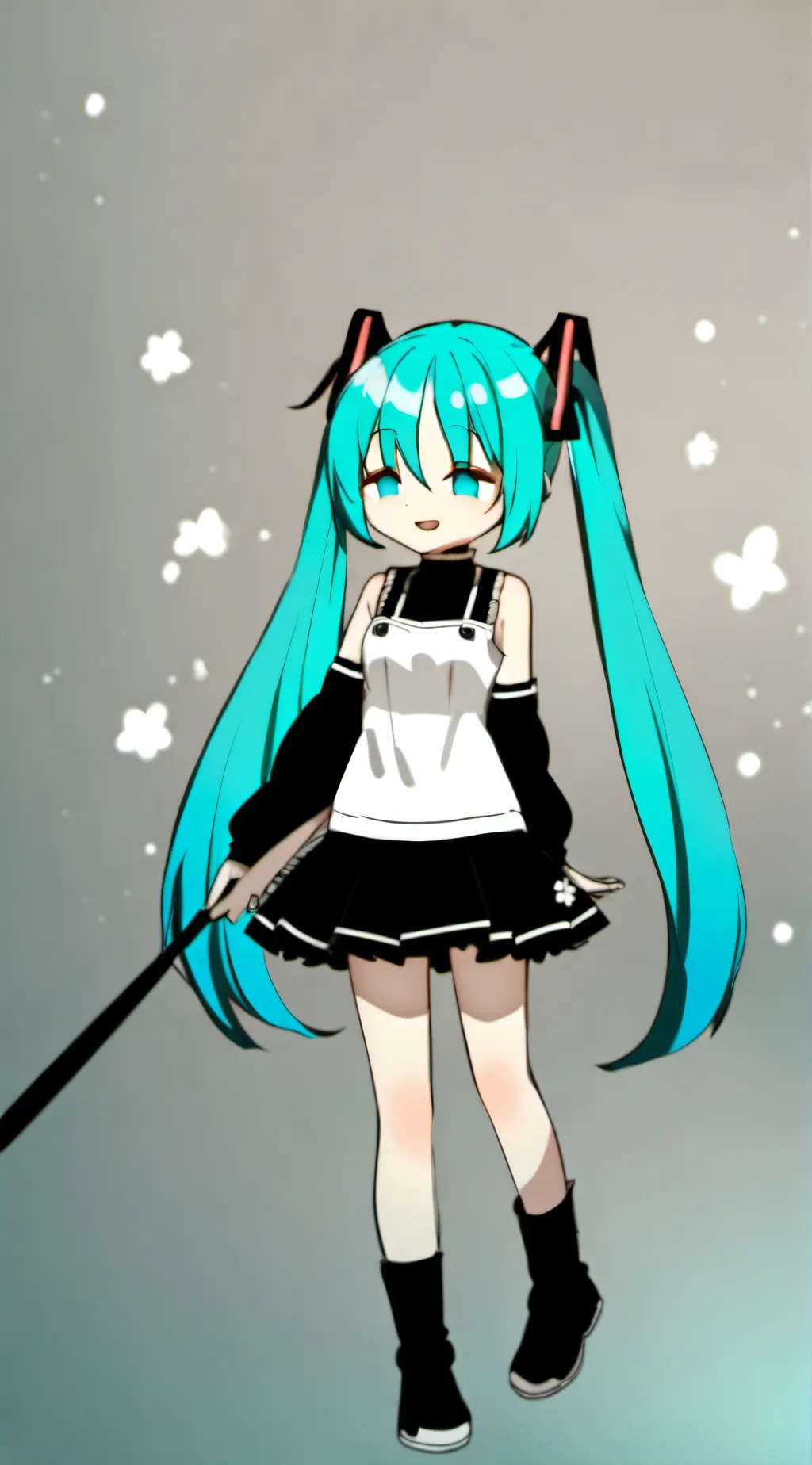 ai character: Hastune miku background
