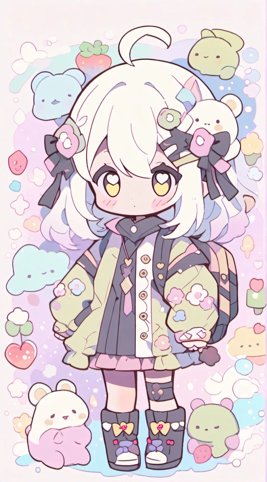 ai character: Vaggie and OC background