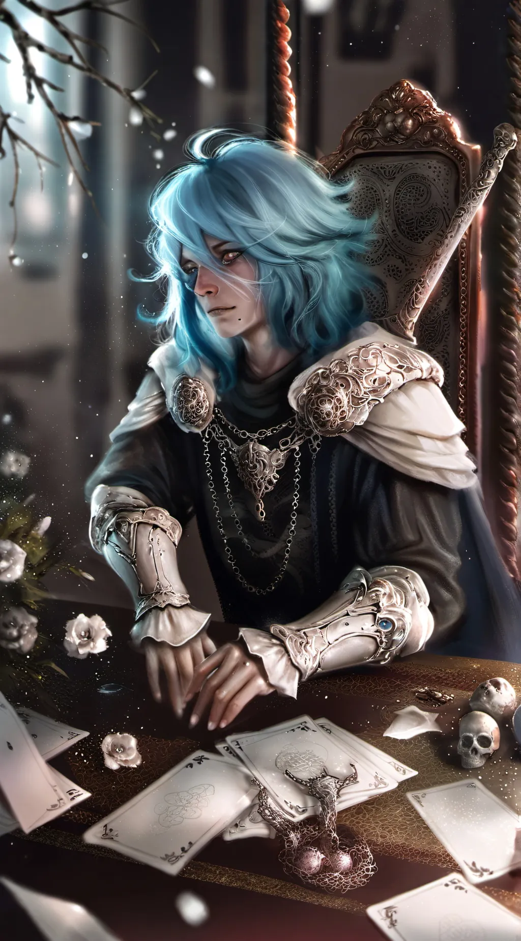 ai character: Sally Face background