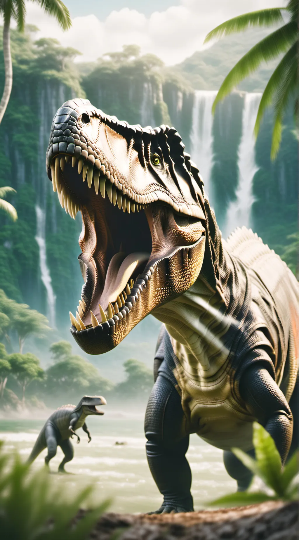 ai character: Jurassic World background