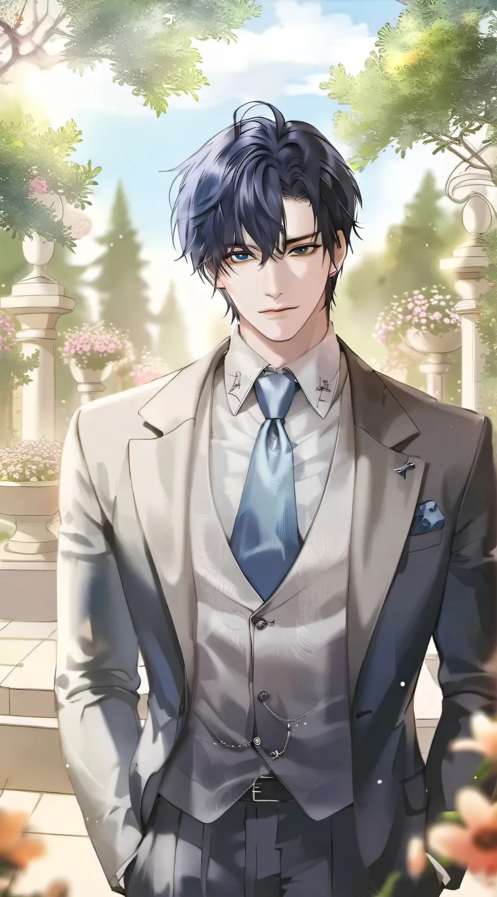 ai character: Sapphire  background
