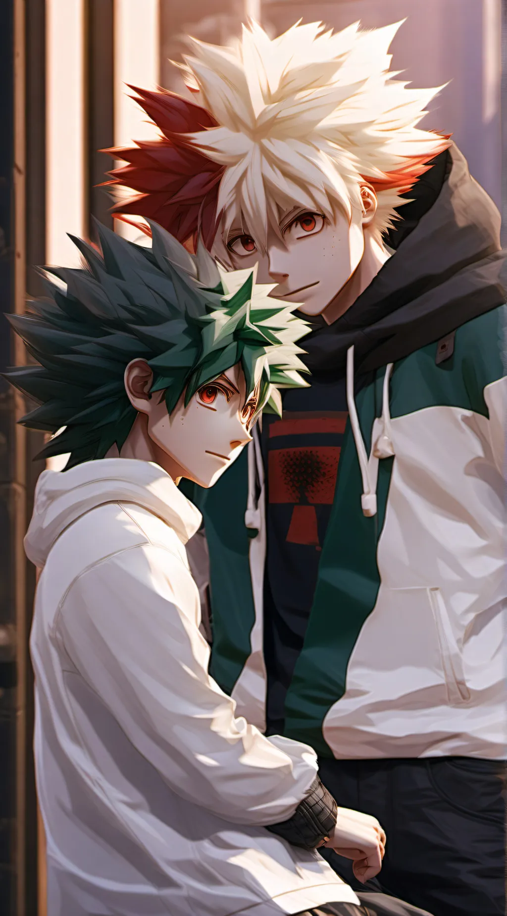 ai character: Mha battle👹 background