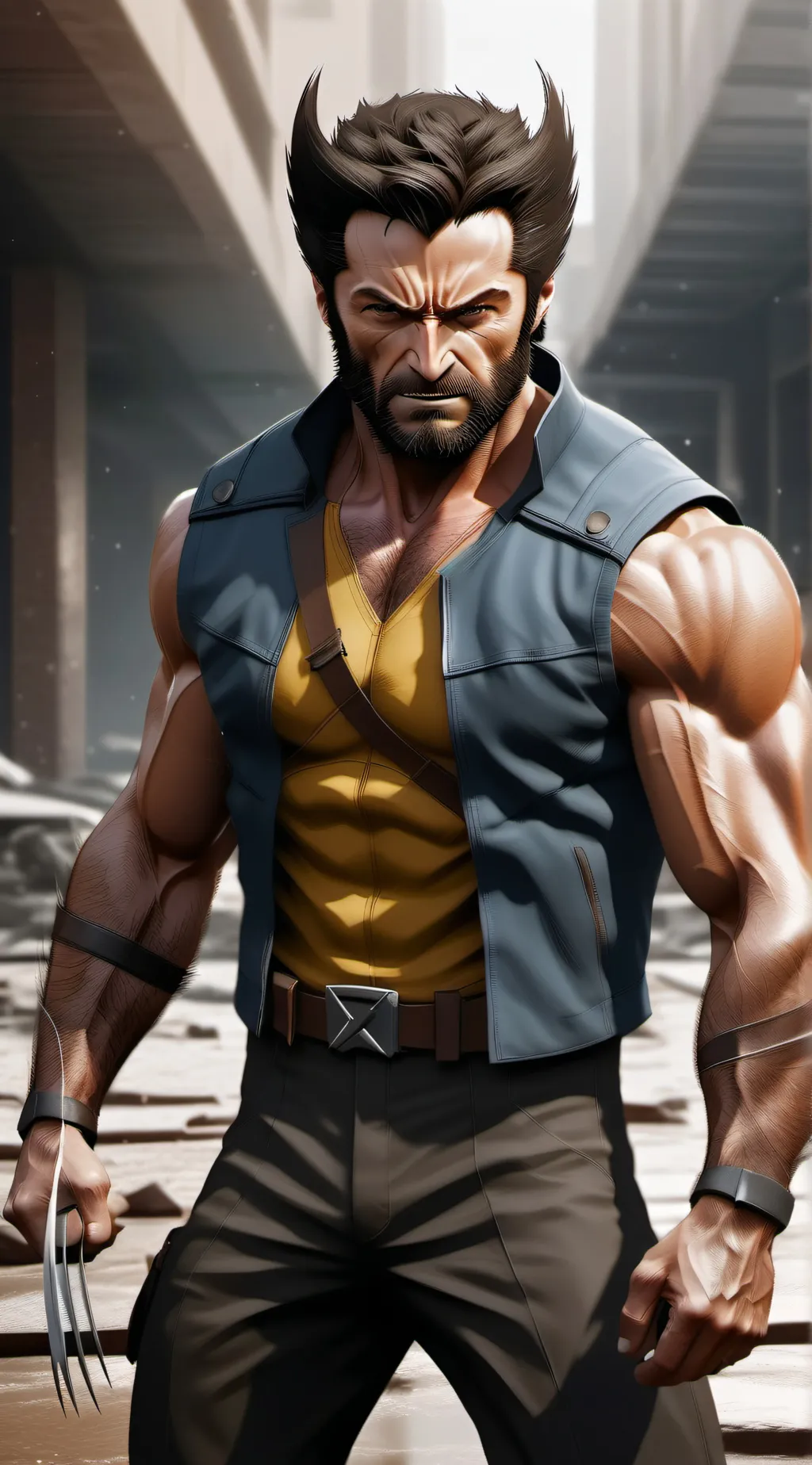 ai character: Wolverine  background