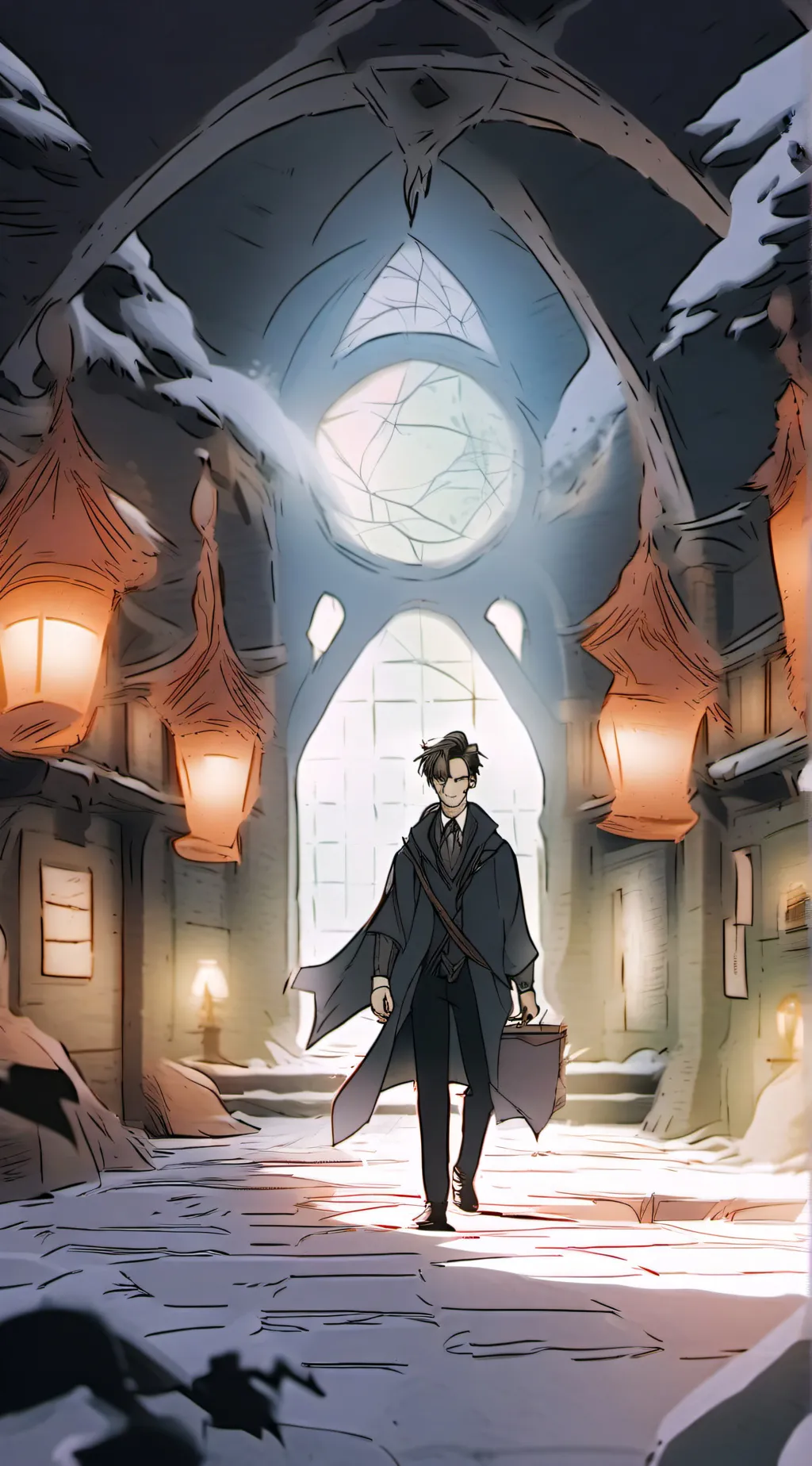 ai character: Hogwarts background