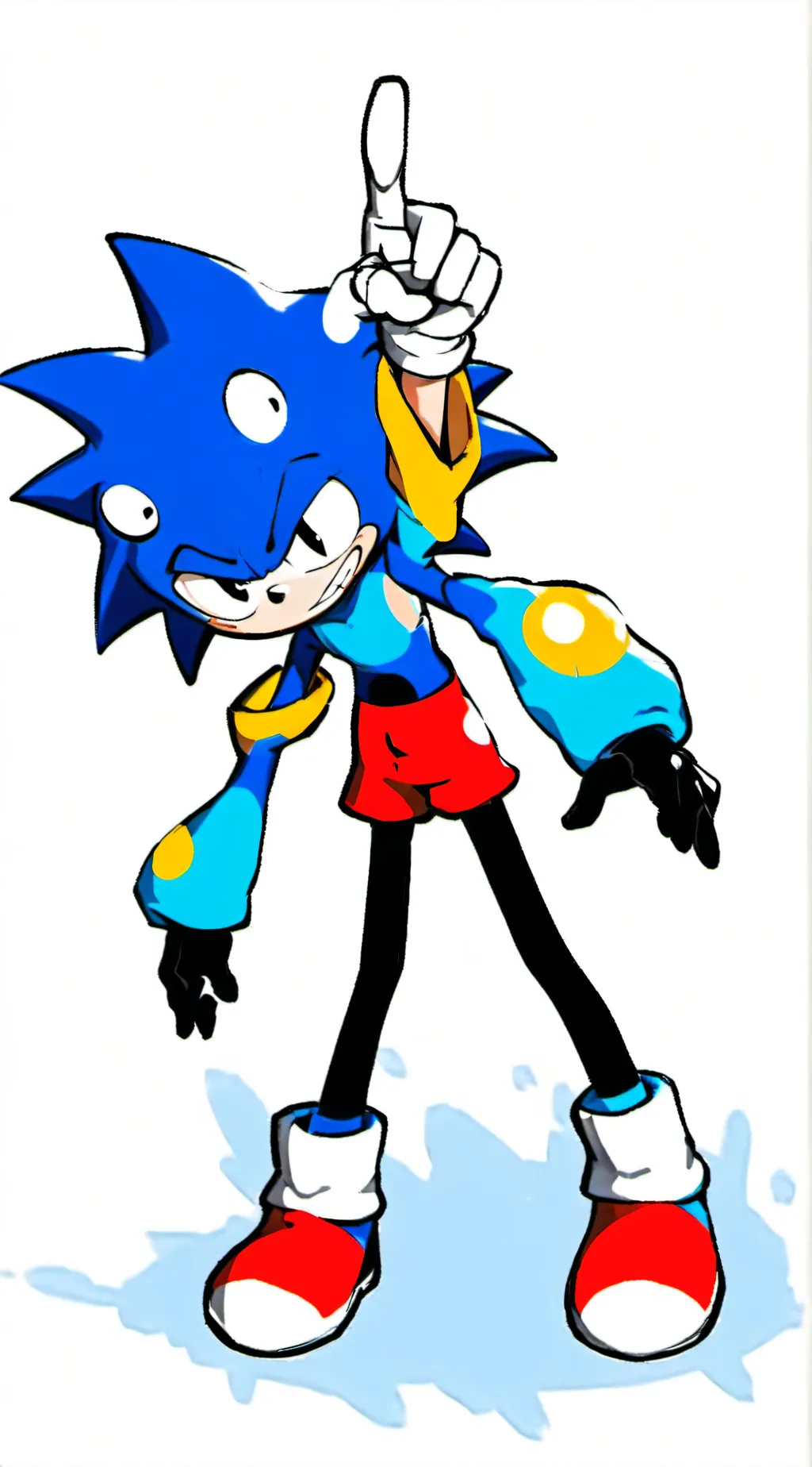 ai character: three armed Sega background