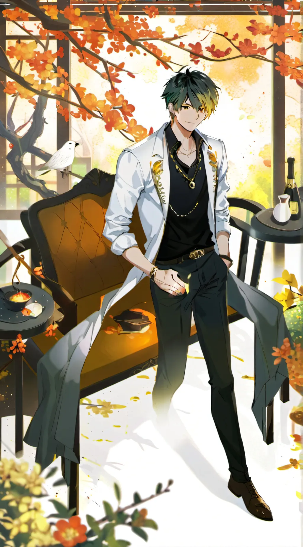 ai character: Demon slayer  background