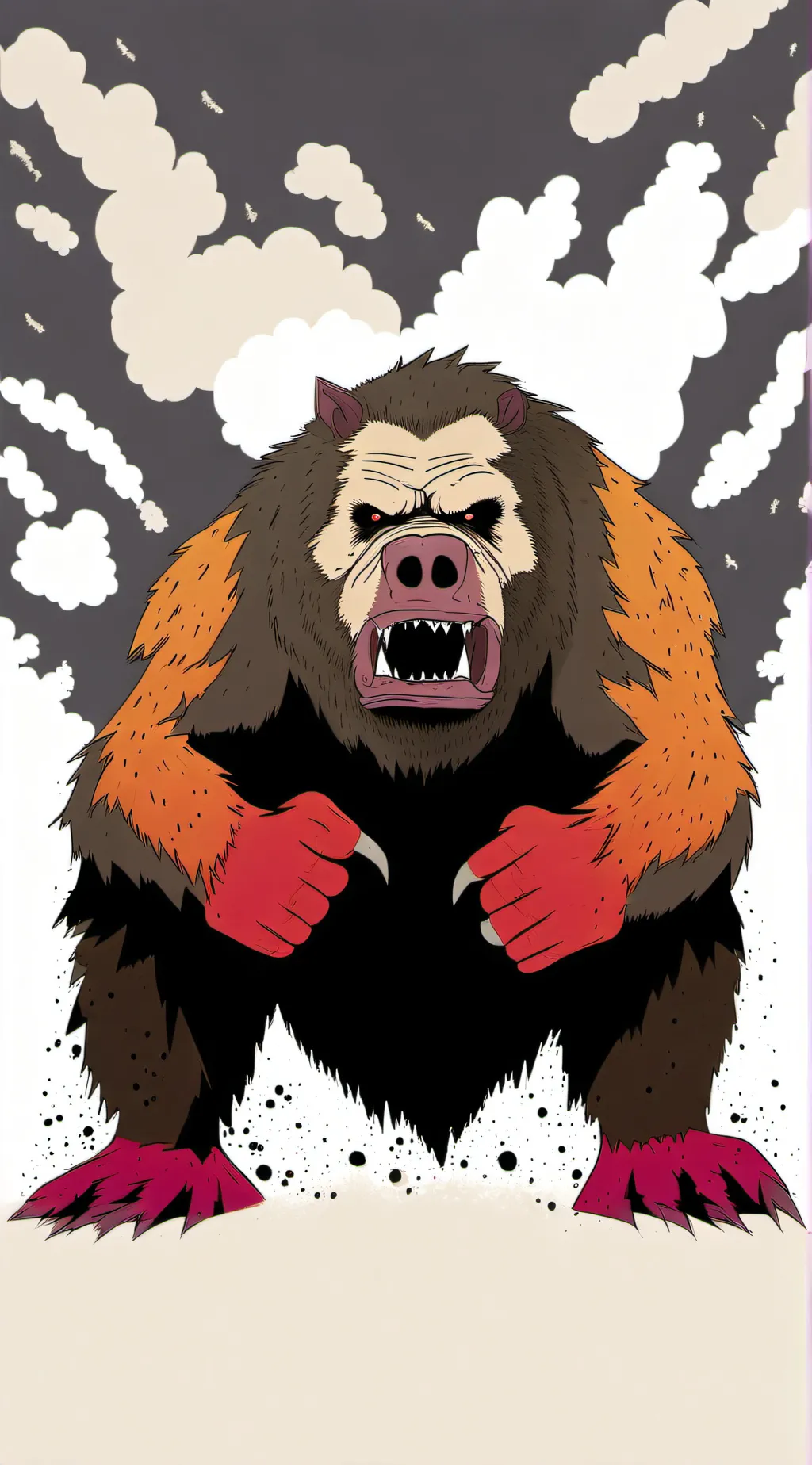 ai character: manbearpig background