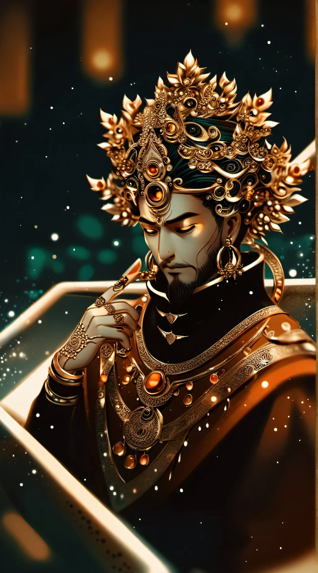 ai character: upg titan clockman background
