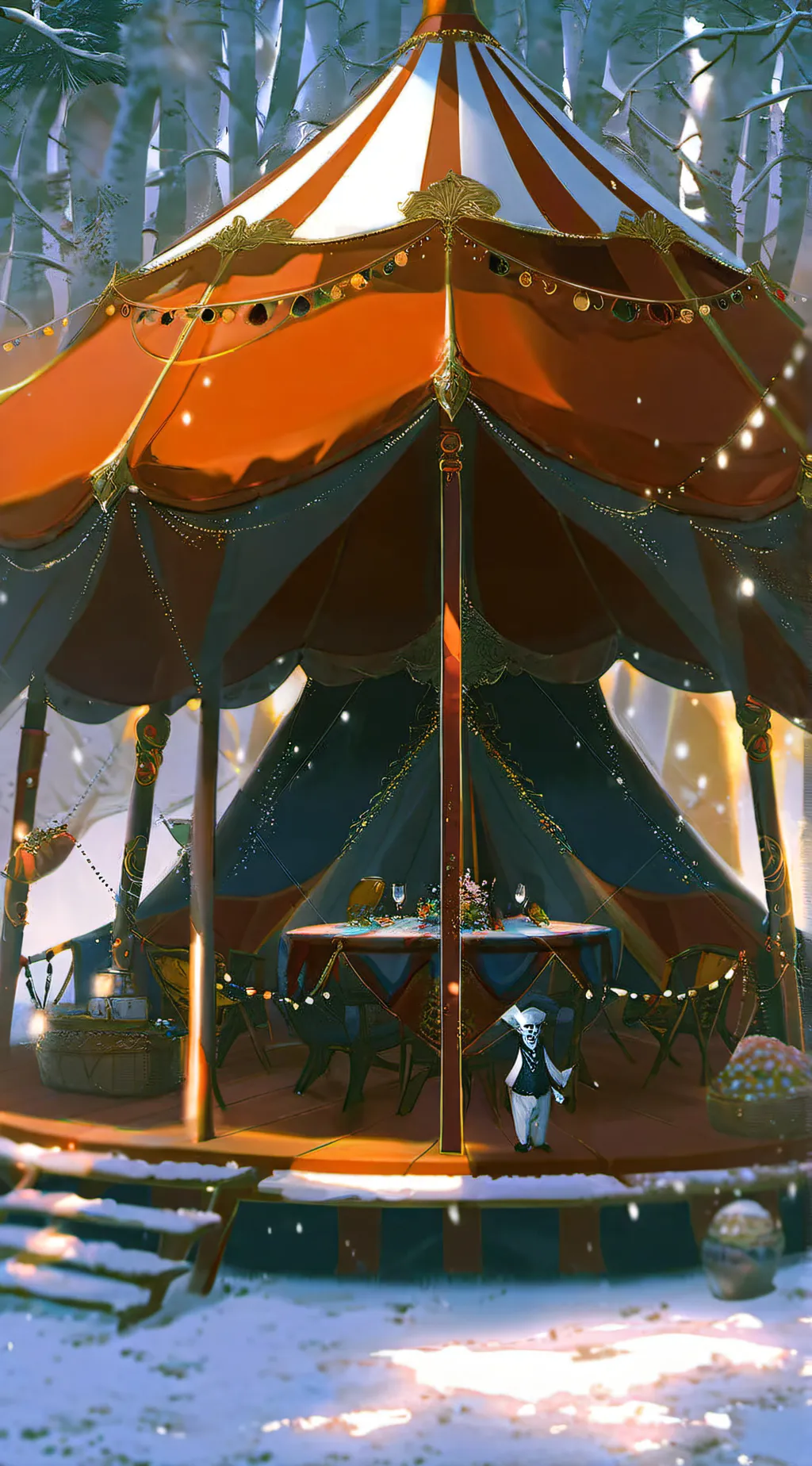 ai character: Digital circus    background