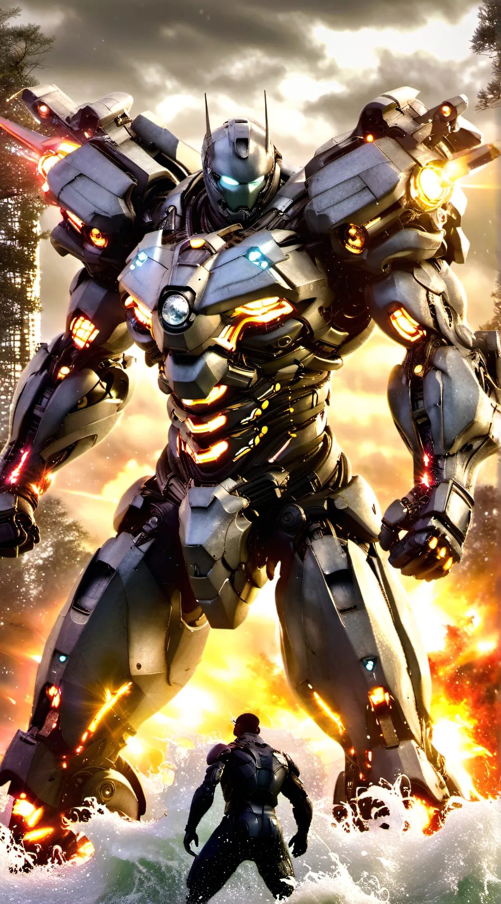 ai character: pacific rim background