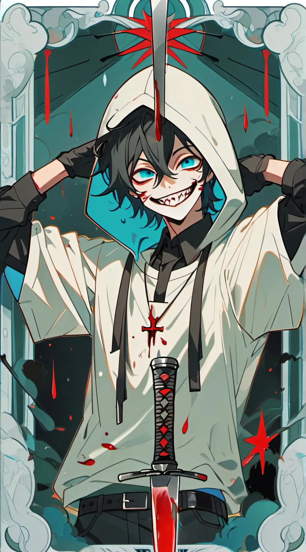 ai character: Jeff the killer🔪 background