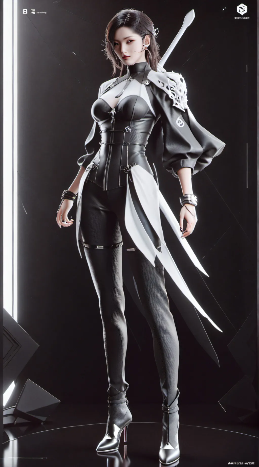 ai character: mean bus girl background