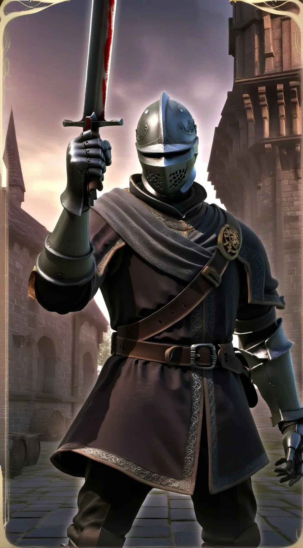 ai character: Knight background
