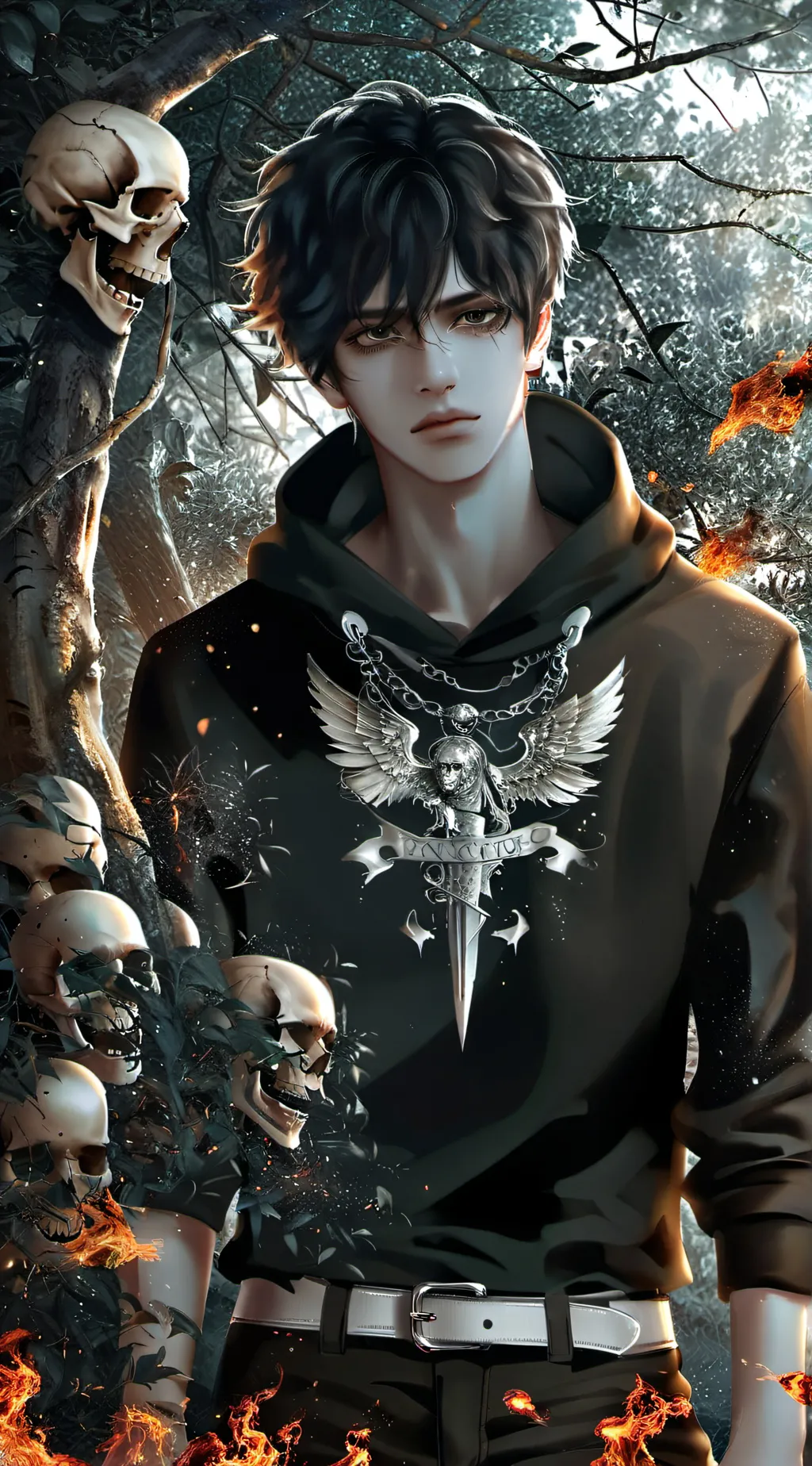 ai character: Nico de Angelo! background
