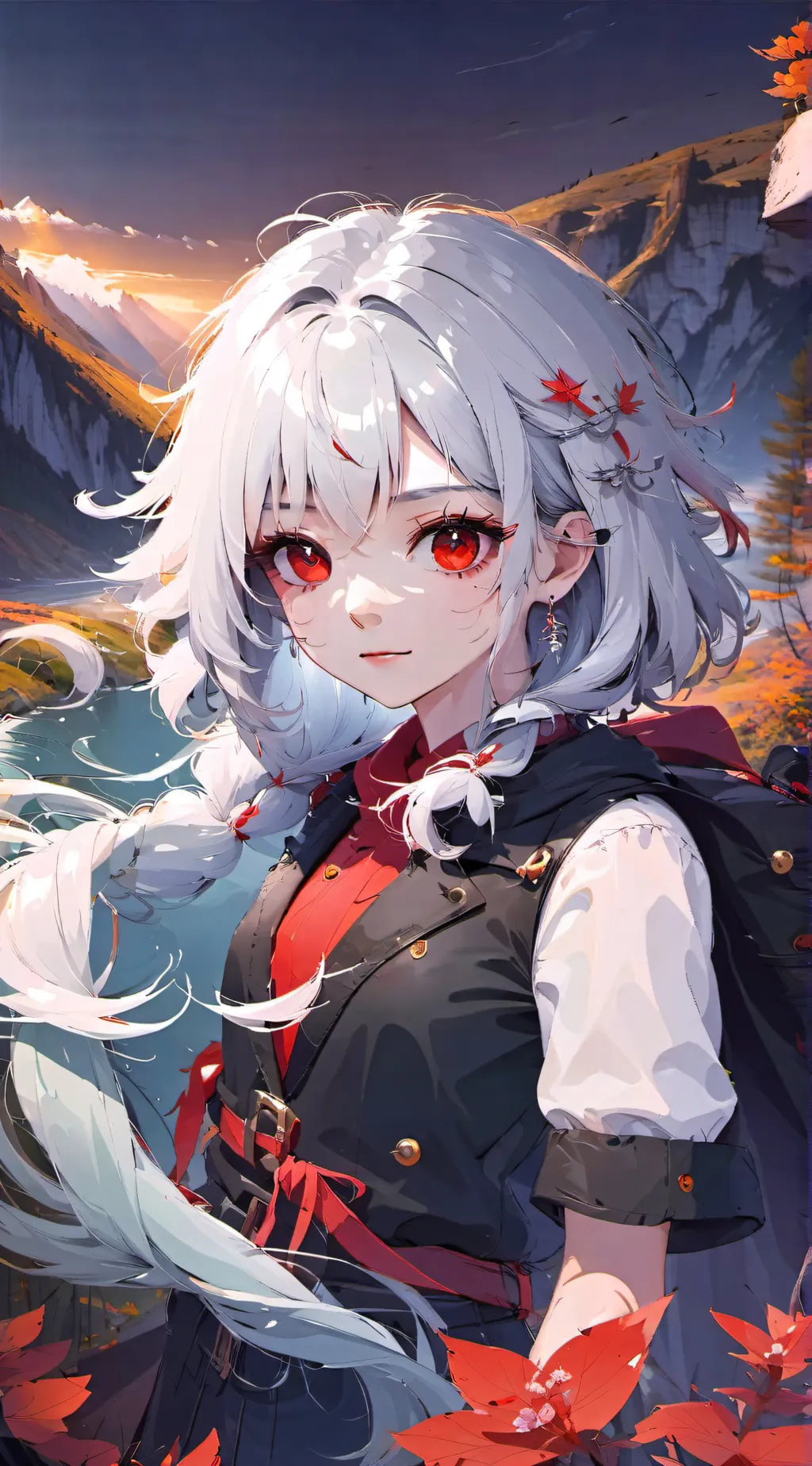ai character: Silver background