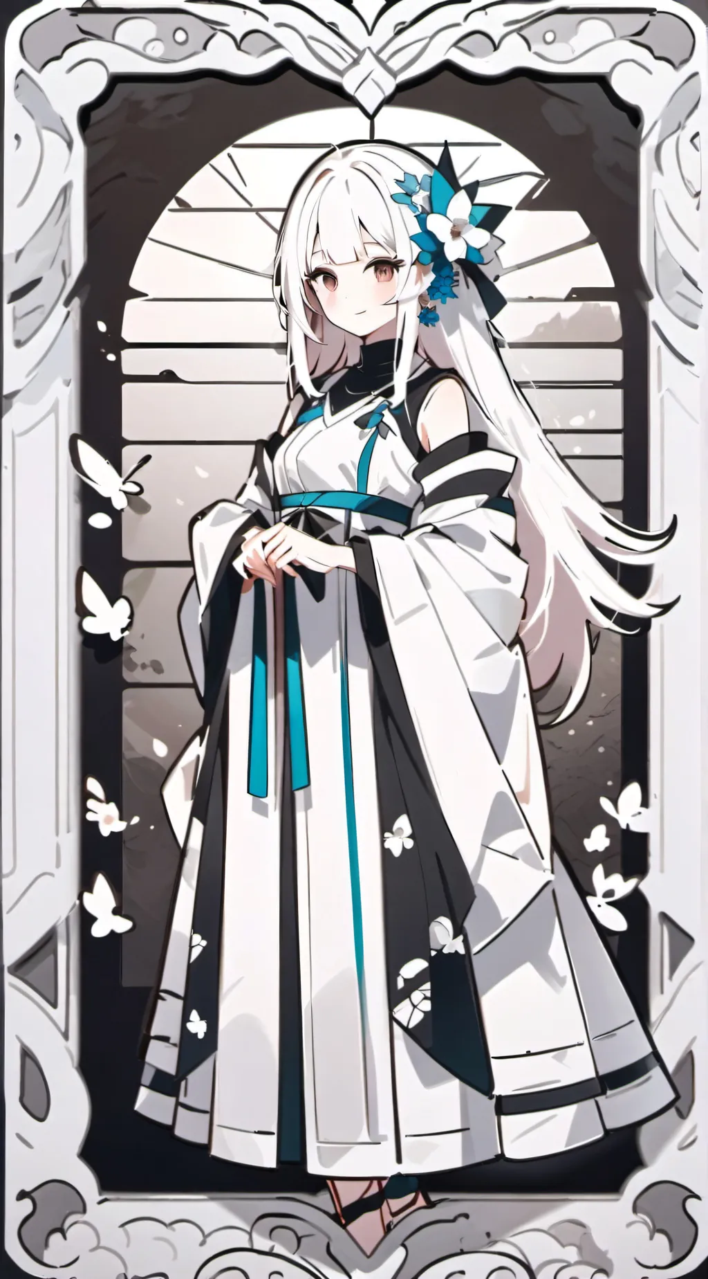 ai character:  MHA x ICE QUEEN  background